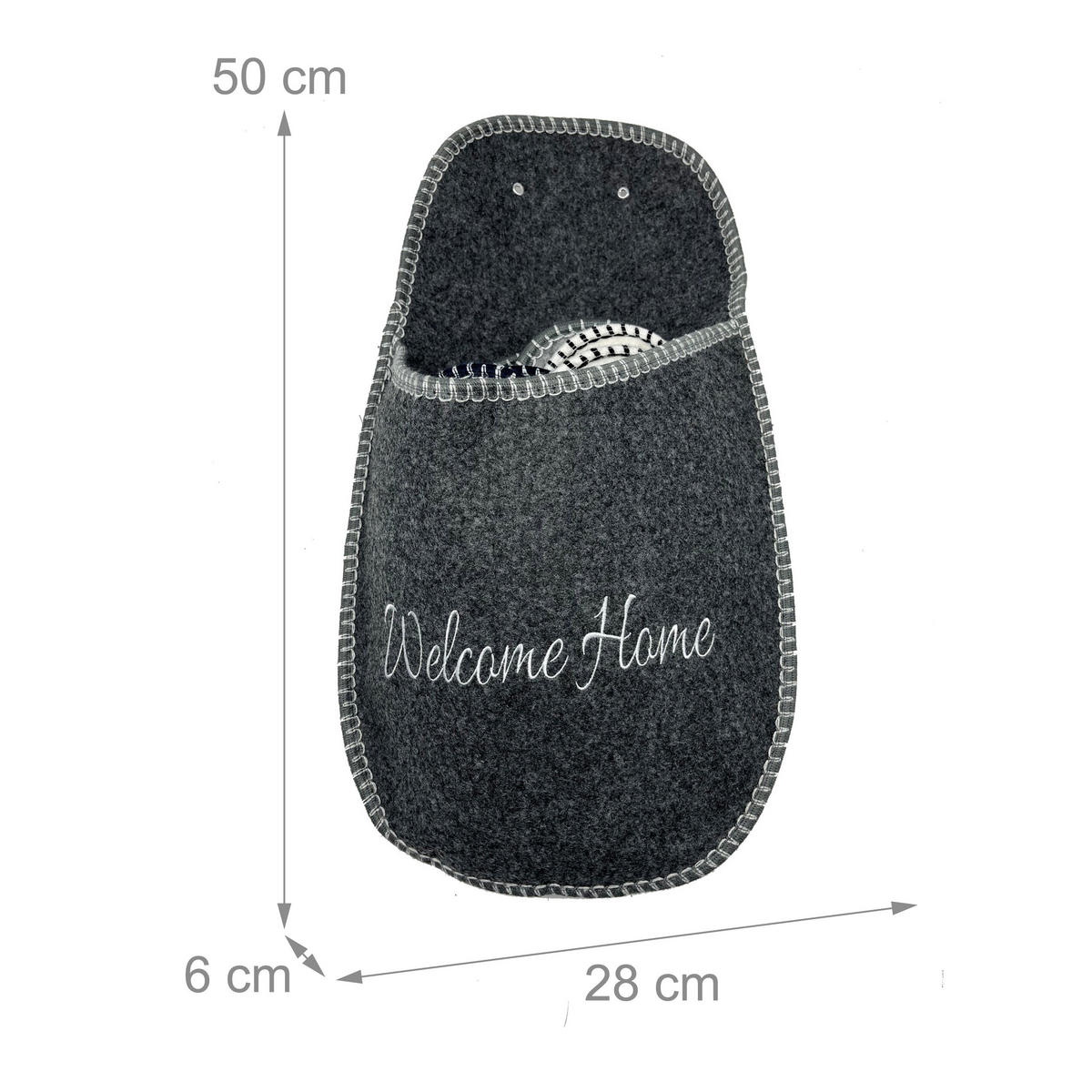 6XPANTOFLE pro hosty - různobarevná, textil (28/50/6cm) - Relaxdays