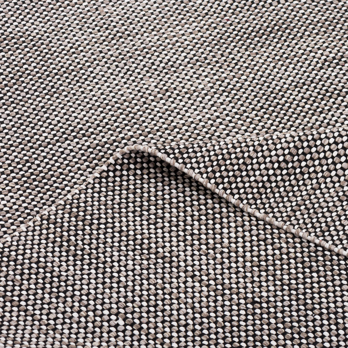 BAUMWOLLE NATUR KELIM TEPPICH SANDY MODERN - Braun, Textil (200/290cm) - Pergamon