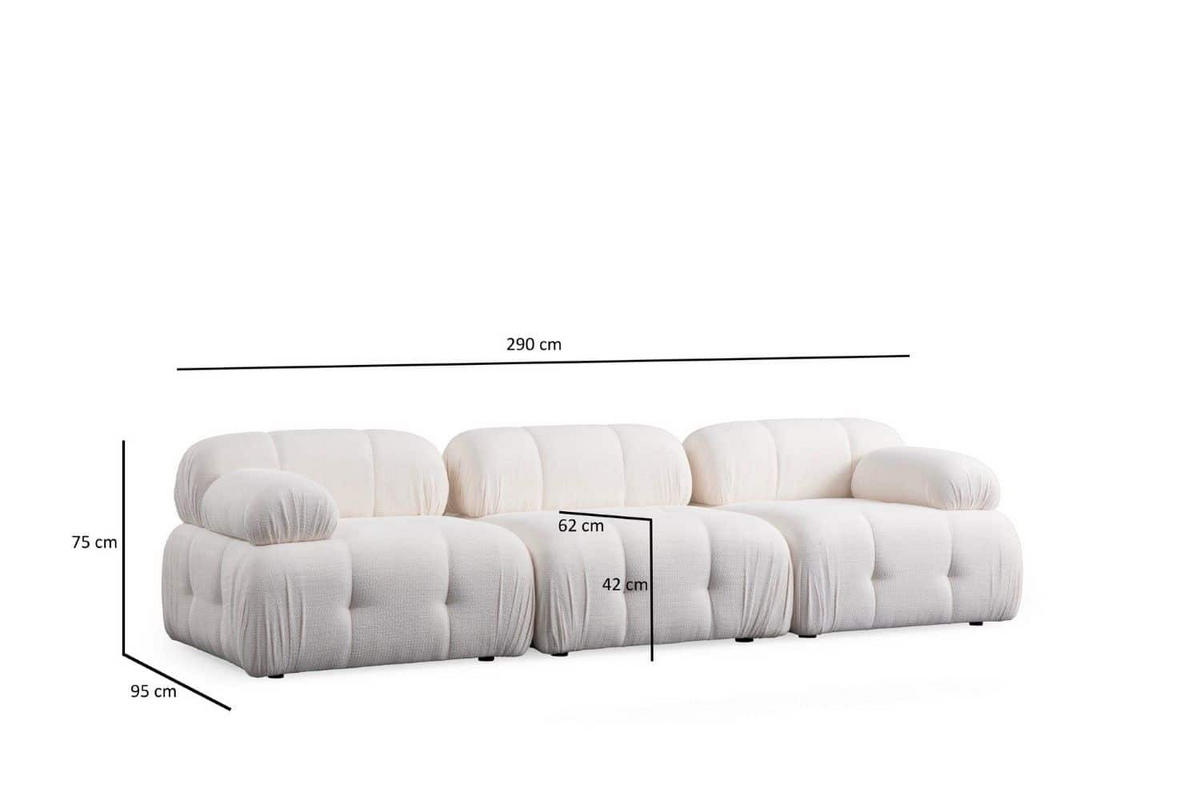 ECKSOFA inklusive Hocker - Schwarz/Weiß, Holz/Kunststoff (290/160cm) - myHomelando