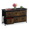 SIDEBOARD - Multicolor/Schwarz, Holz/Holzwerkstoff (87/51/32cm) - Relaxdays