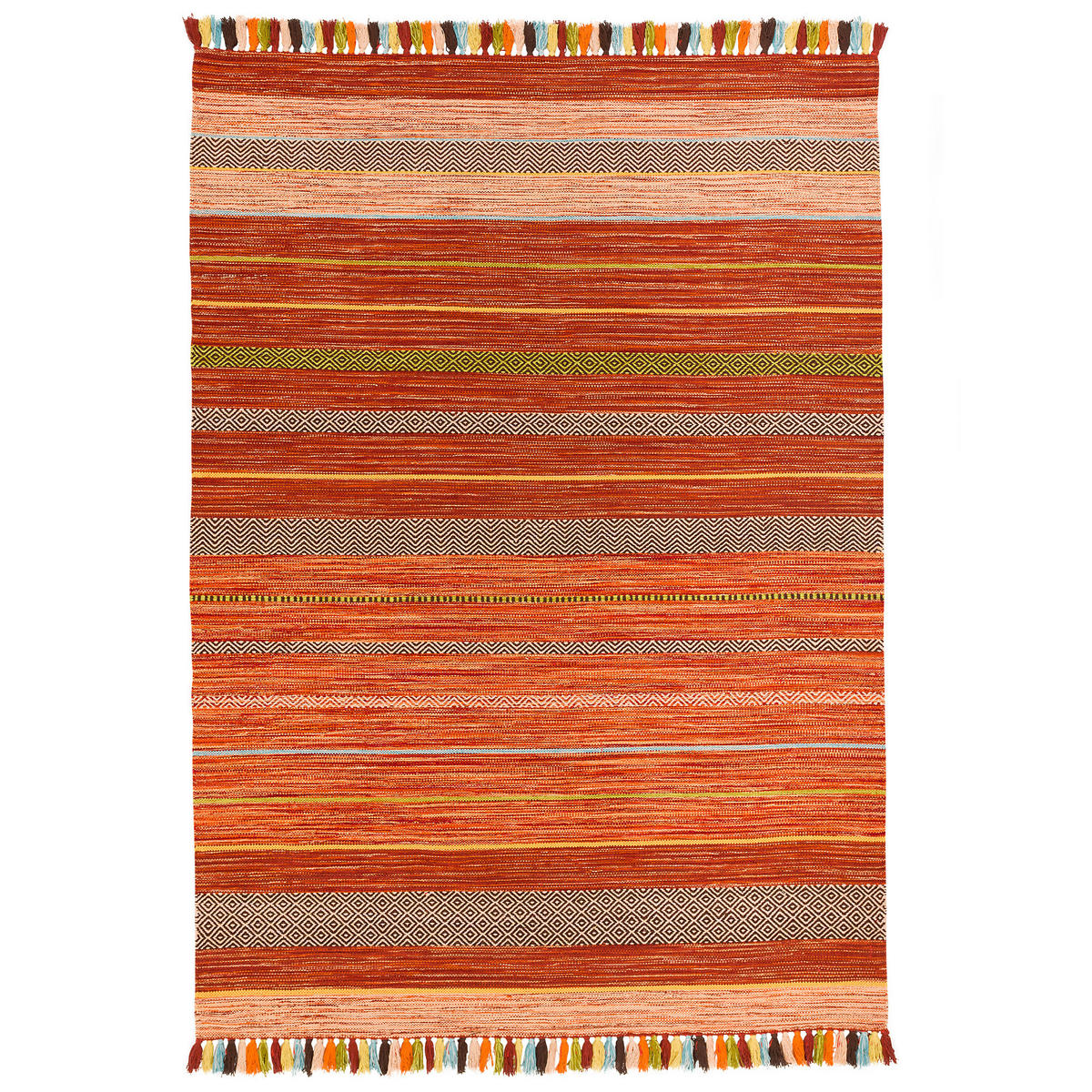 NATUR TEPPICH KELIM KALLEEN - Terracotta, Textil (170/240cm) - Pergamon