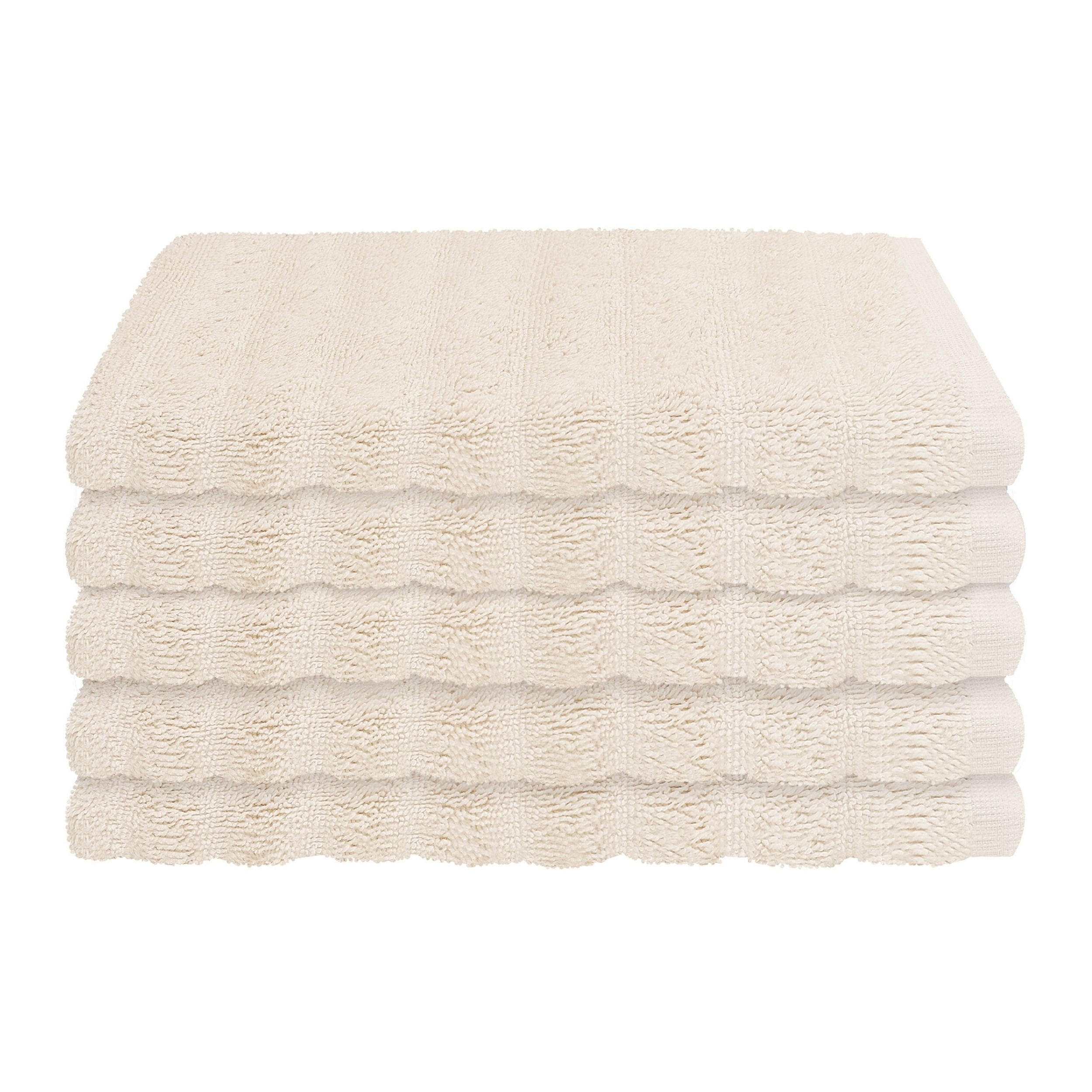GÄSTETUCHSET Neapel - 5-teilig - 30x50 cm - Creme - Creme, Textil (30/50cm) - SCHIESSER