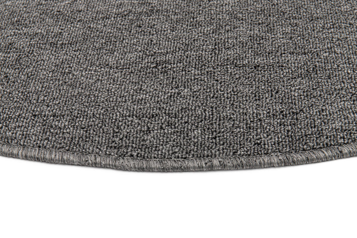 TEPPICH NIZZA Grau, rund 120/120 cm - Grau, Textil (120/120cm) - Tapiso