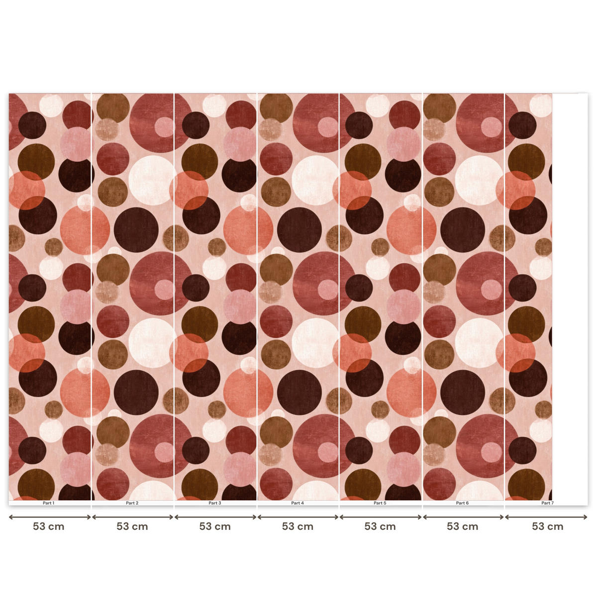 TAPETE - Kreise - Modern - Farbenfroh - 300x220 cm - Multicolor, Papier (300/220cm) - OnlyWow