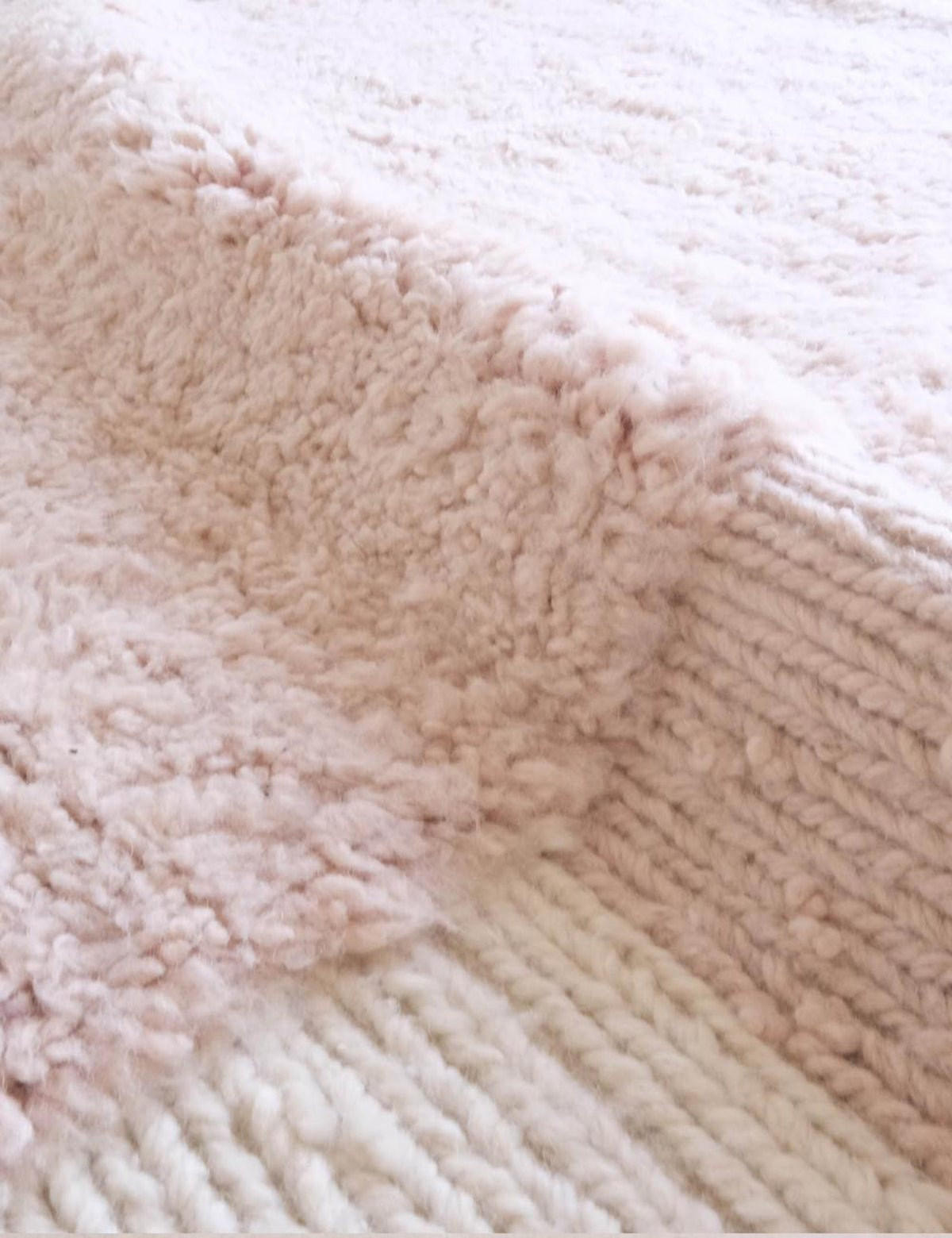BERBERTEPPICH authentisch und natürlich aus Wolle 200x 300 cm - Pink, Naturmaterialien (200/300cm) - AFK Living
