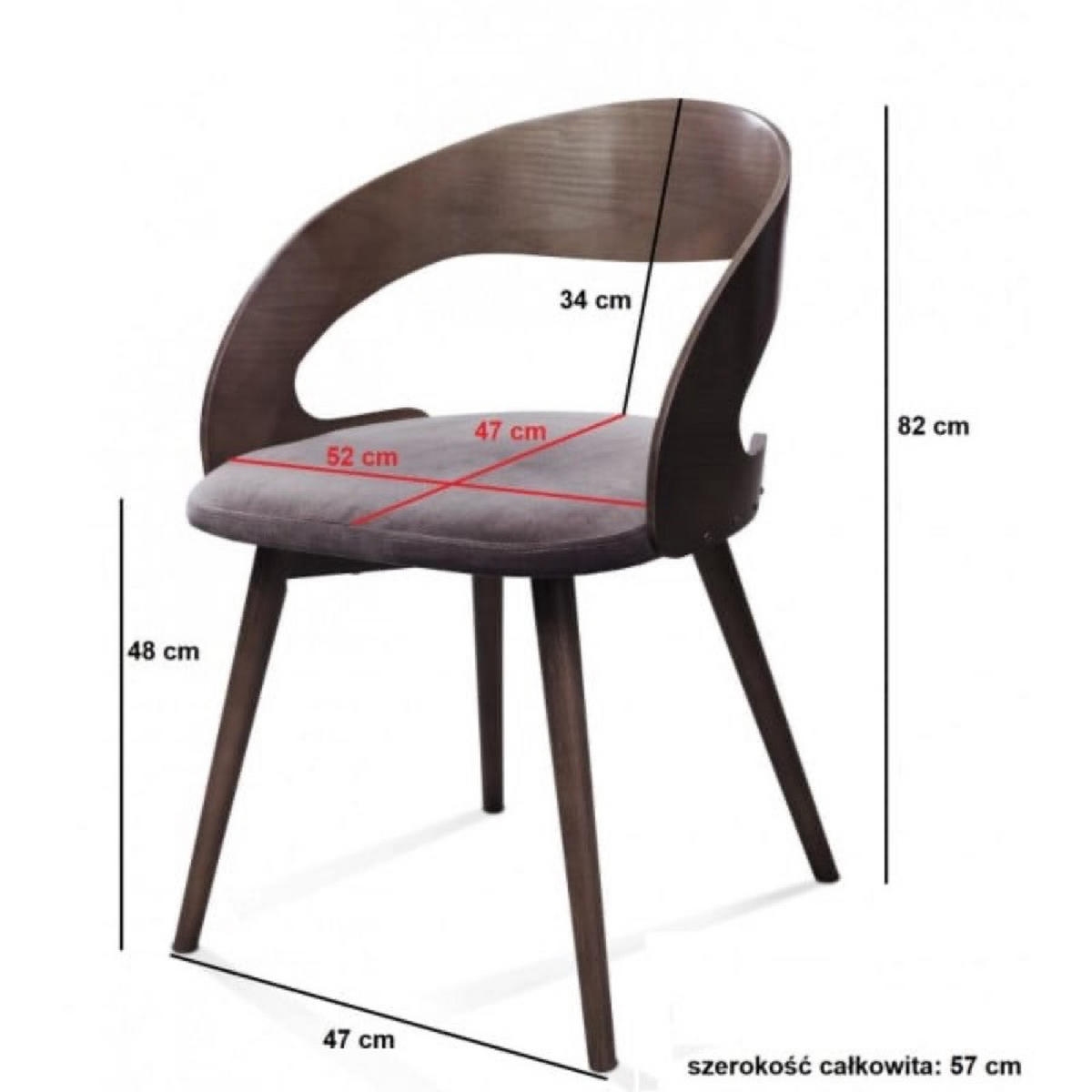 STUHL Mehrfarbig 105 - Multicolor, Holzwerkstoff (52/48/47cm) - Sepro Meble