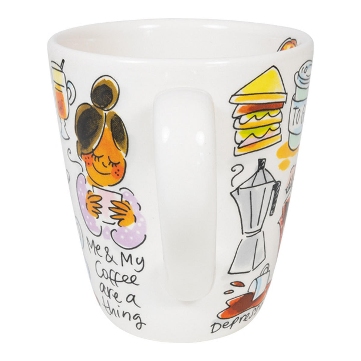 BECHER Kaffee in Bunt - 350 ml - Multicolor, Keramik (0.35L) - Blond Amsterdam