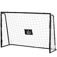 FUSSBALLTOR DE-18610 186x123 cm Trainings- & Spieltor Schwarz - Schwarz, Metall (62/186cm) - ComfortXL