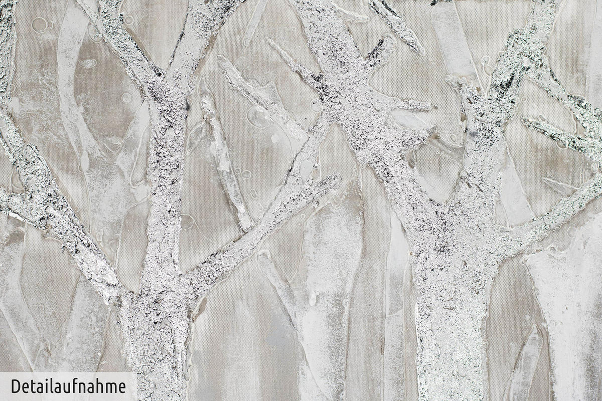 ACRYLBILD HANDGEMALT 120/60 cm - Grau, Holz/Textil (120/60cm) - KUNSTLOFT