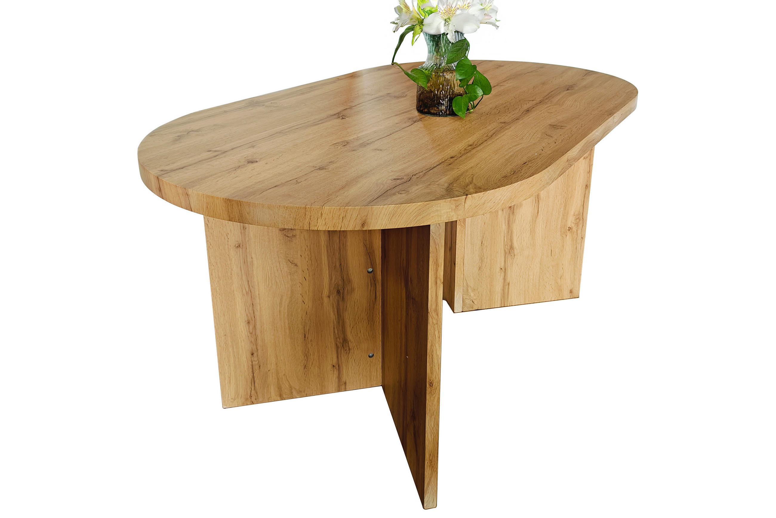ESSTISCH OVI - Eichefarben/Beige, Holz (90/160/75cm) - SAM