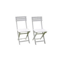 KLAPPSTUHL 2er Set Bistrostuhl weiß - Weiß, Holz (38/82/52cm) - Sedex