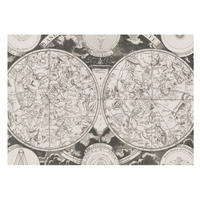 FOTOTAPETE 208x146 cm - Sternenkarte - Schwarz, Textil (208/146cm) - Wallfluent