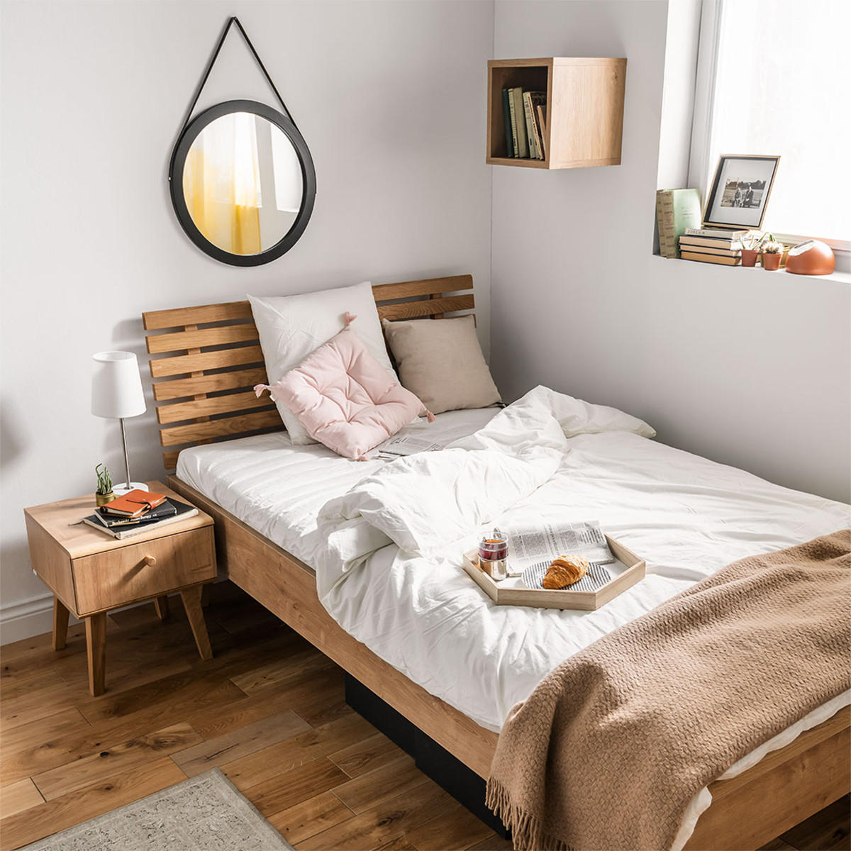 POSTEL 120/200 Dřevo - hnědá, kompozitní dřevo (120/200cm) - Petits-meubles