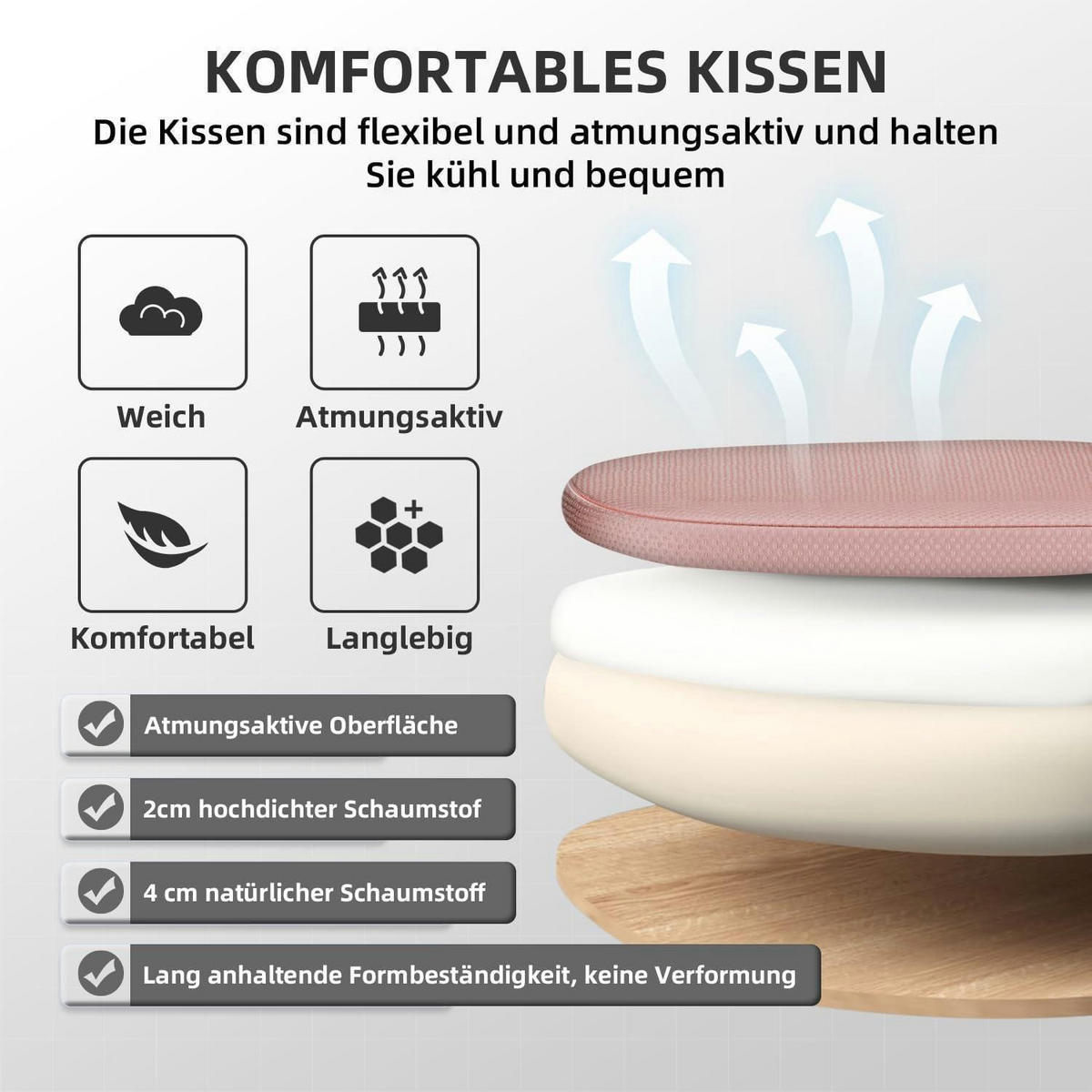 BÜROSTUHL Ergonomisch mit Lendenstütze und Wippfunktion Rosa - Rosa, Textil (57/99/57cm)