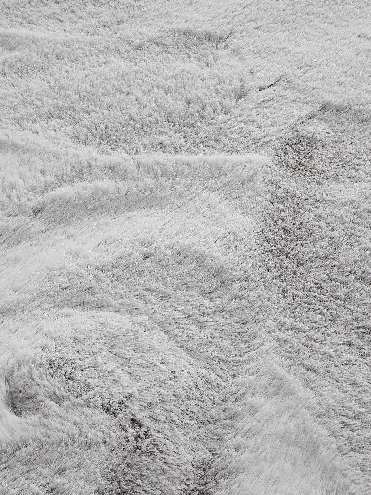 KUNSTFELL-TEPPICH Dave Grau ø 80 cm rund - Grau, Textil (80/80cm) - benuta Nest