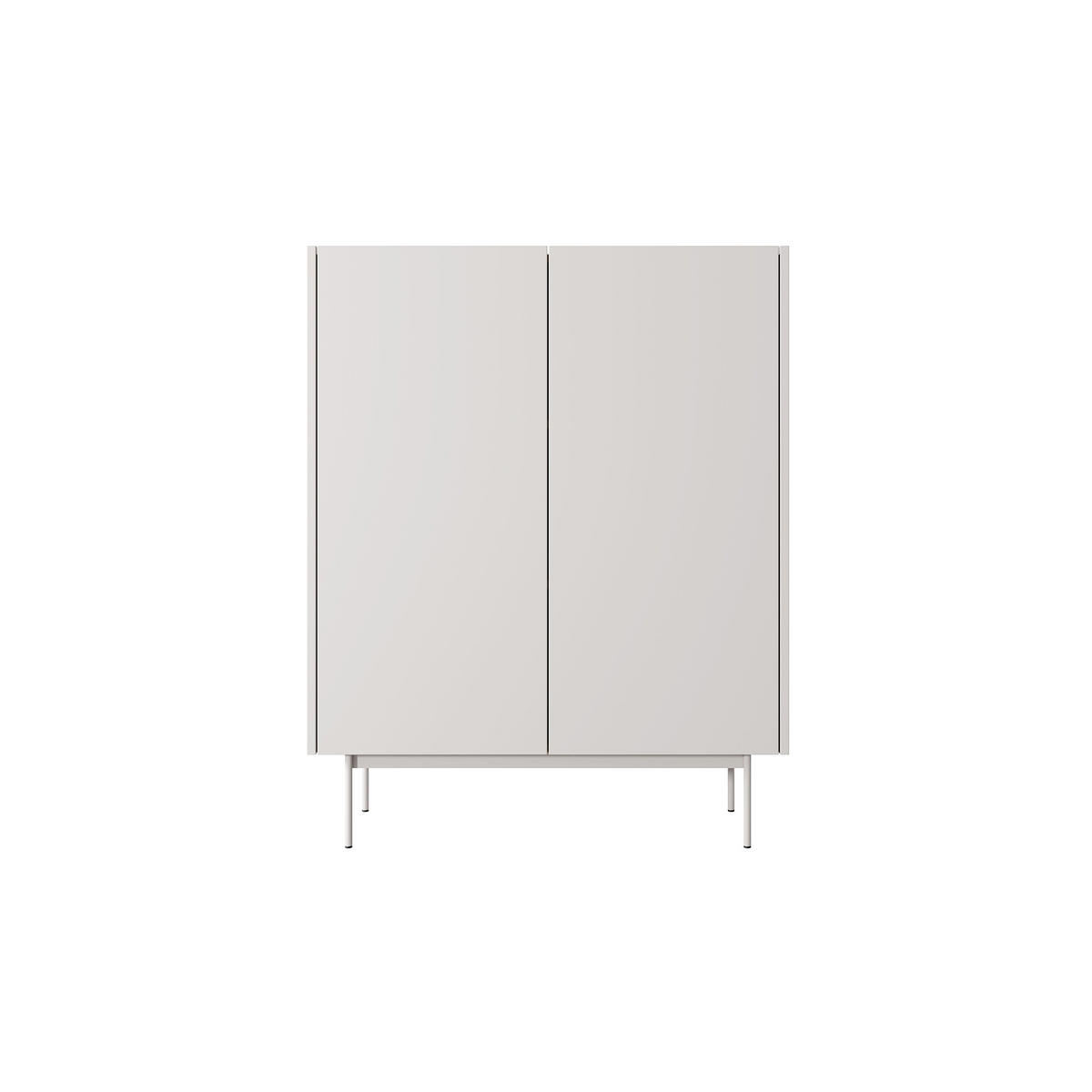 HIGHBOARD Color Beige - Beige, Holzwerkstoff (97/122/37cm) - Bettso