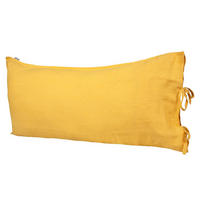 KISSENBEZUG reines Leinen zitronen-gelb 40/80 cm - Gelb, Naturmaterialien (40/80cm) - beties Heimtextil