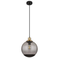 HÄNGELEUCHTE Metall Schwarz Glas - Schwarz, Glas (25/25/120cm) - Globo Lighting