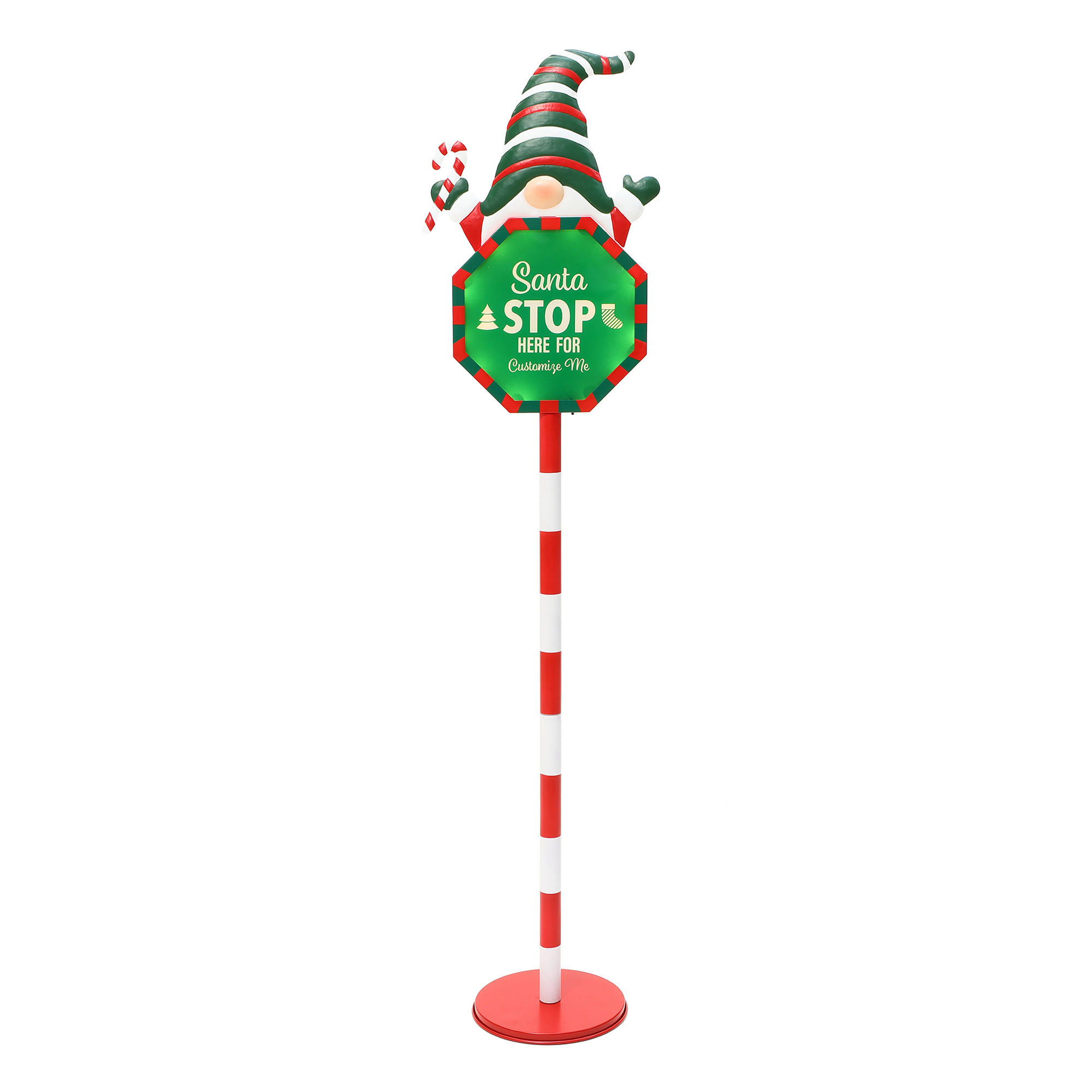 WEIHNACHTSSCHILD HTHD0196 - Rot/Weiß, Kunststoff/Metall (18/105/27cm) - Hometopia