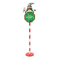 WEIHNACHTSSCHILD HTHD0196 - Rot/Weiß, Kunststoff/Metall (18/105/27cm) - Hometopia