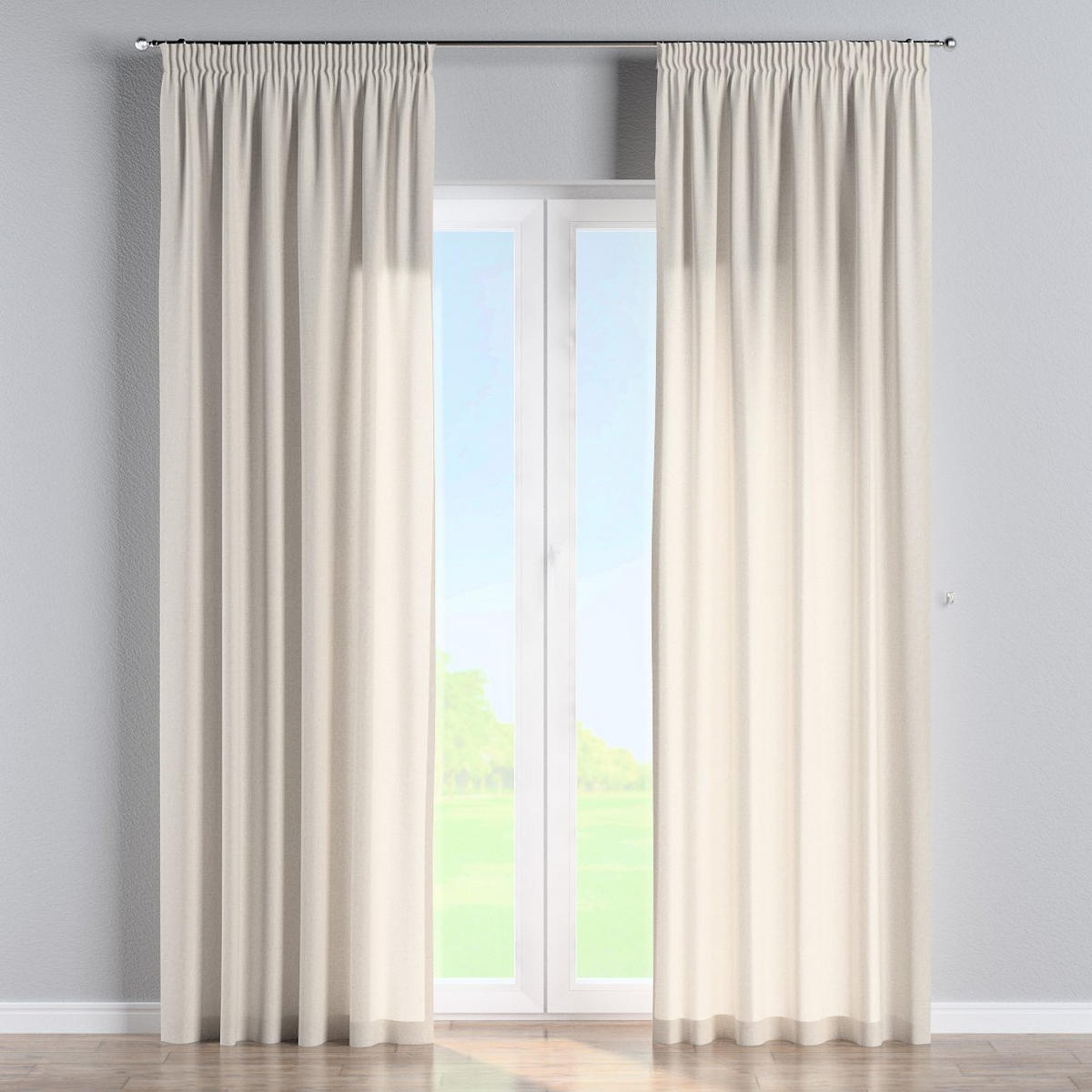 VORHANG Loneta grau und beige, 130x245 cm - Grau, Textil (130/245cm) - Dekoria