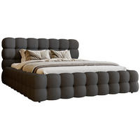 POLSTERBETT 140x200 cm Parlas Bis, Bettkasten, Lattenrost, Dunkelgrau - Dunkelgrau, Holz/Textil (140/200cm) - Emporius