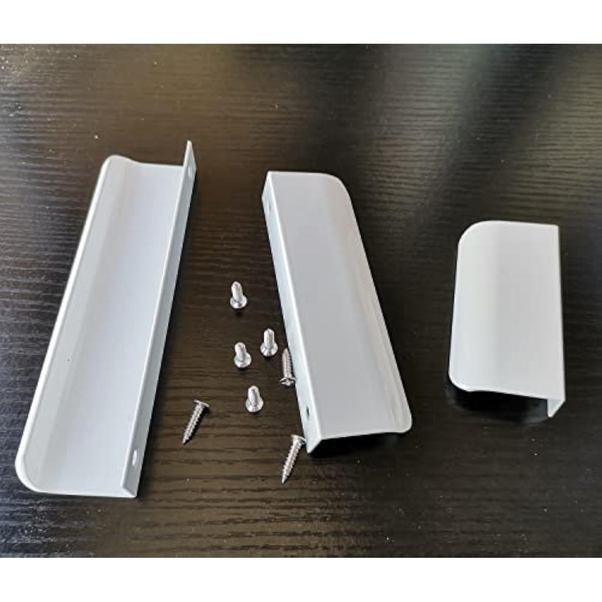 MÖBELGRIFF 4er-Set - Weiß, Metall (0.4/1.8/0.8cm)