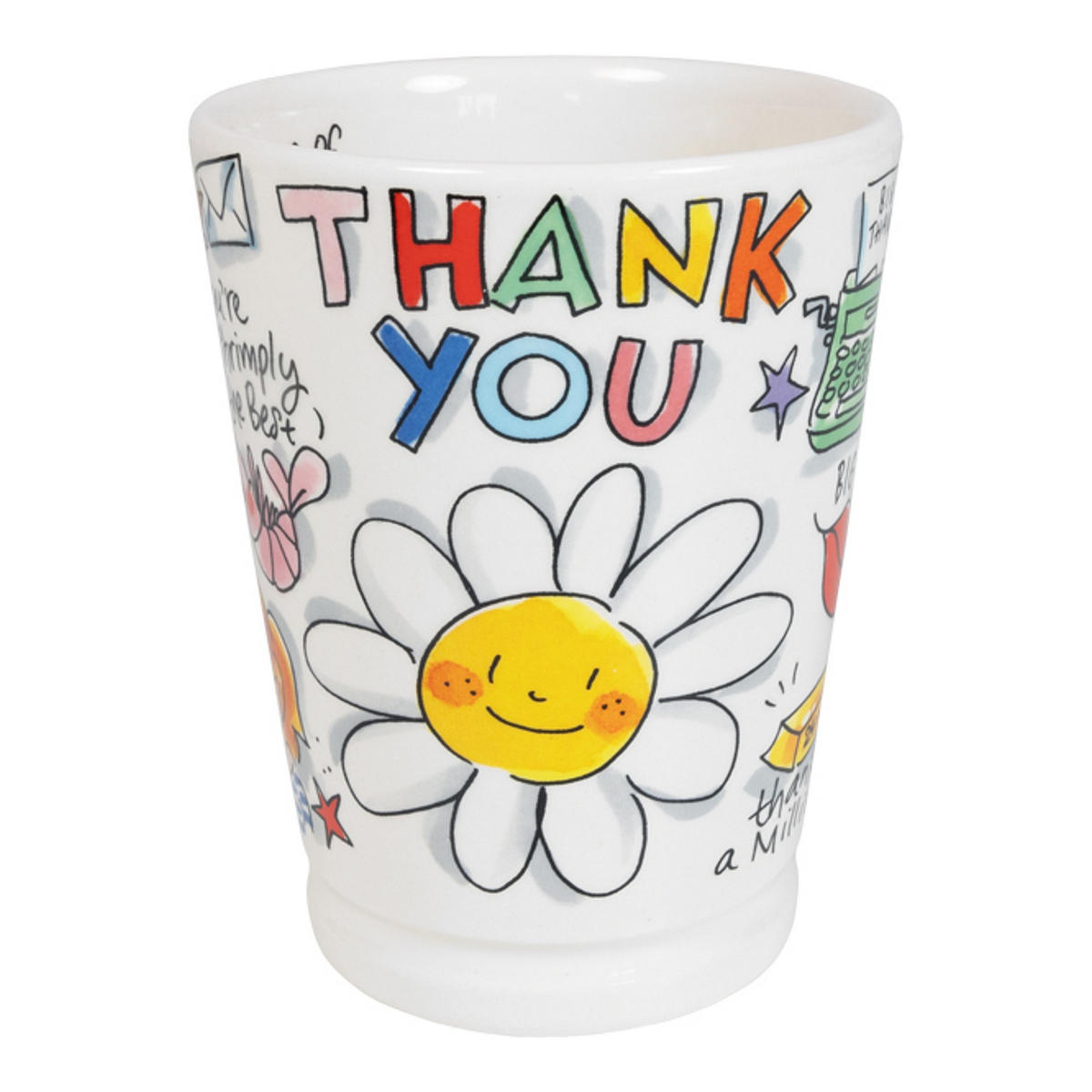 MAZAGRAN-BECHER Danke in Bunt - 500 ml - Multicolor, Keramik (0.5L) - Blond Amsterdam