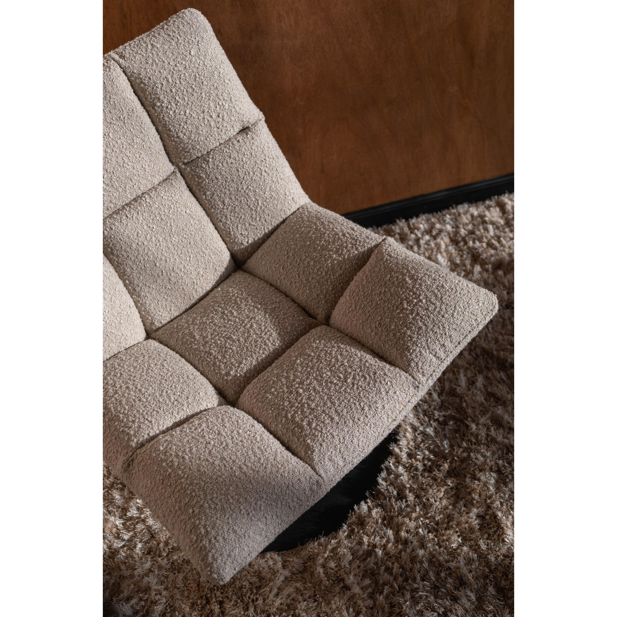 SESSEL Bar Bouclé Beige - Beige, Textil (66/78/81cm) - Dutchbone