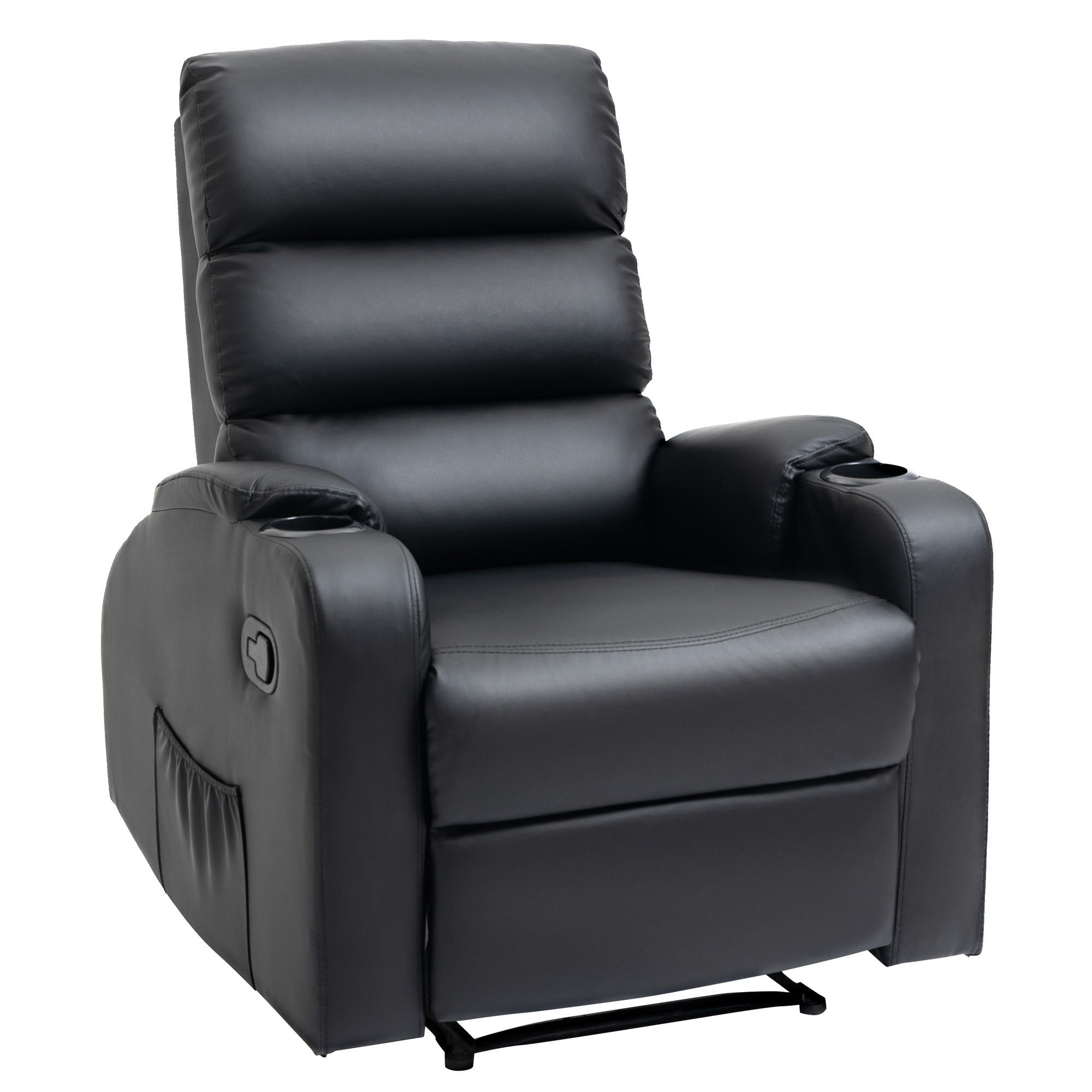 ComfortXL Fernsehsessel Schwarz 89x100x79 cm