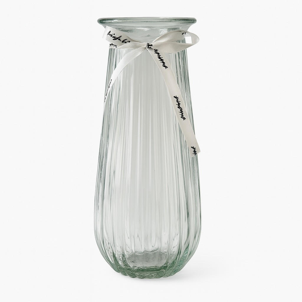 VASE Serenite Transparent 9,5x12xh29 cm Glas - Transparent, Glas (29cm) - Mondex
