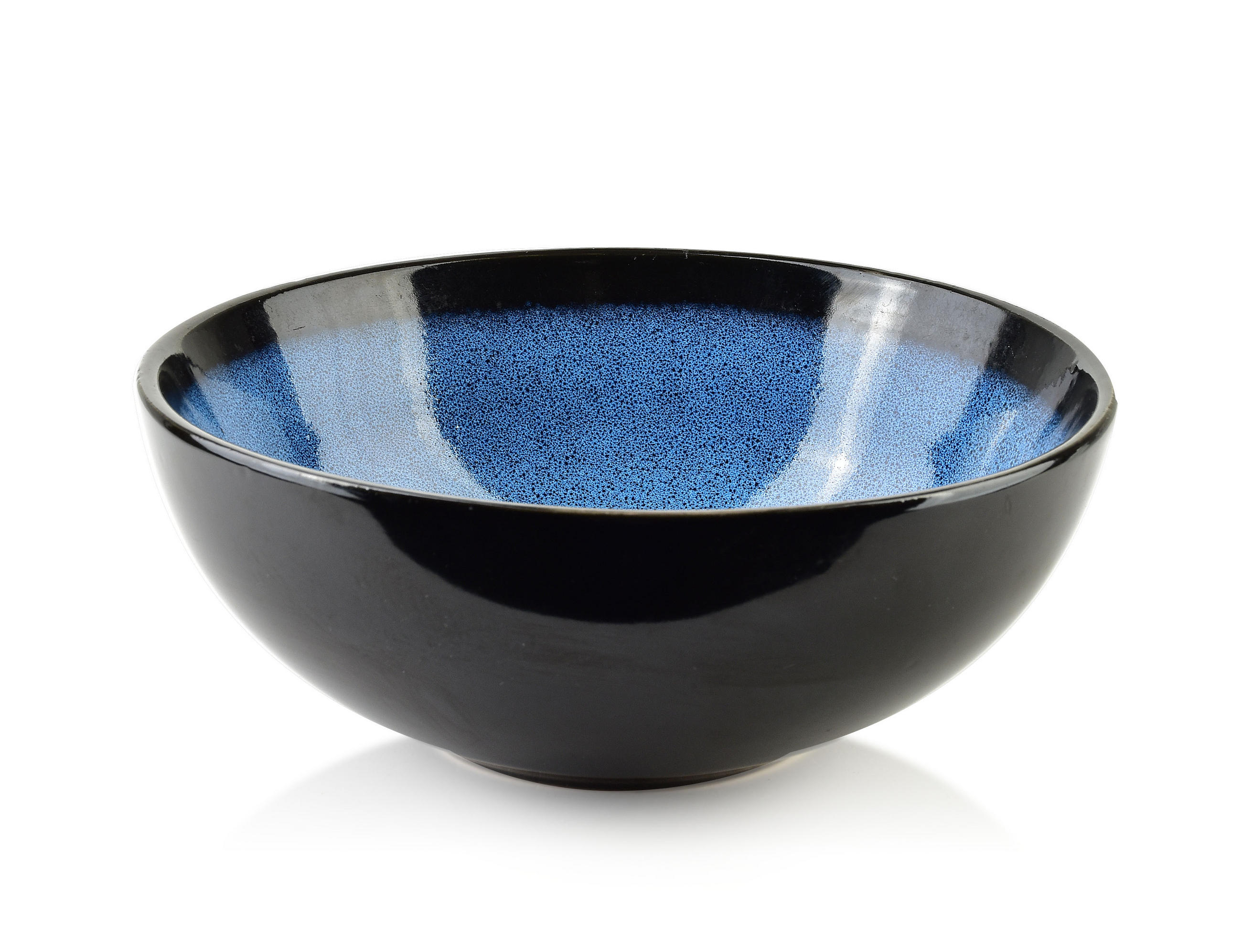 SCHALE Basic Nature Blau 16.5/16.5/6.5 cm Keramik - Dunkelblau, Keramik (16.5cm) - Mondex