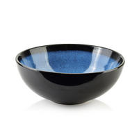 SCHALE Basic Nature Blau 16.5/16.5/6.5 cm Keramik - Dunkelblau, Keramik (16.5cm) - Mondex