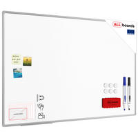 KERAMIKTAFEL, magnetisch, emaliert P3 150x100cm mit Premium EXPO Aluminiumrahmen - Weiß, Metall (150/100/1.6cm) - ALLboards
