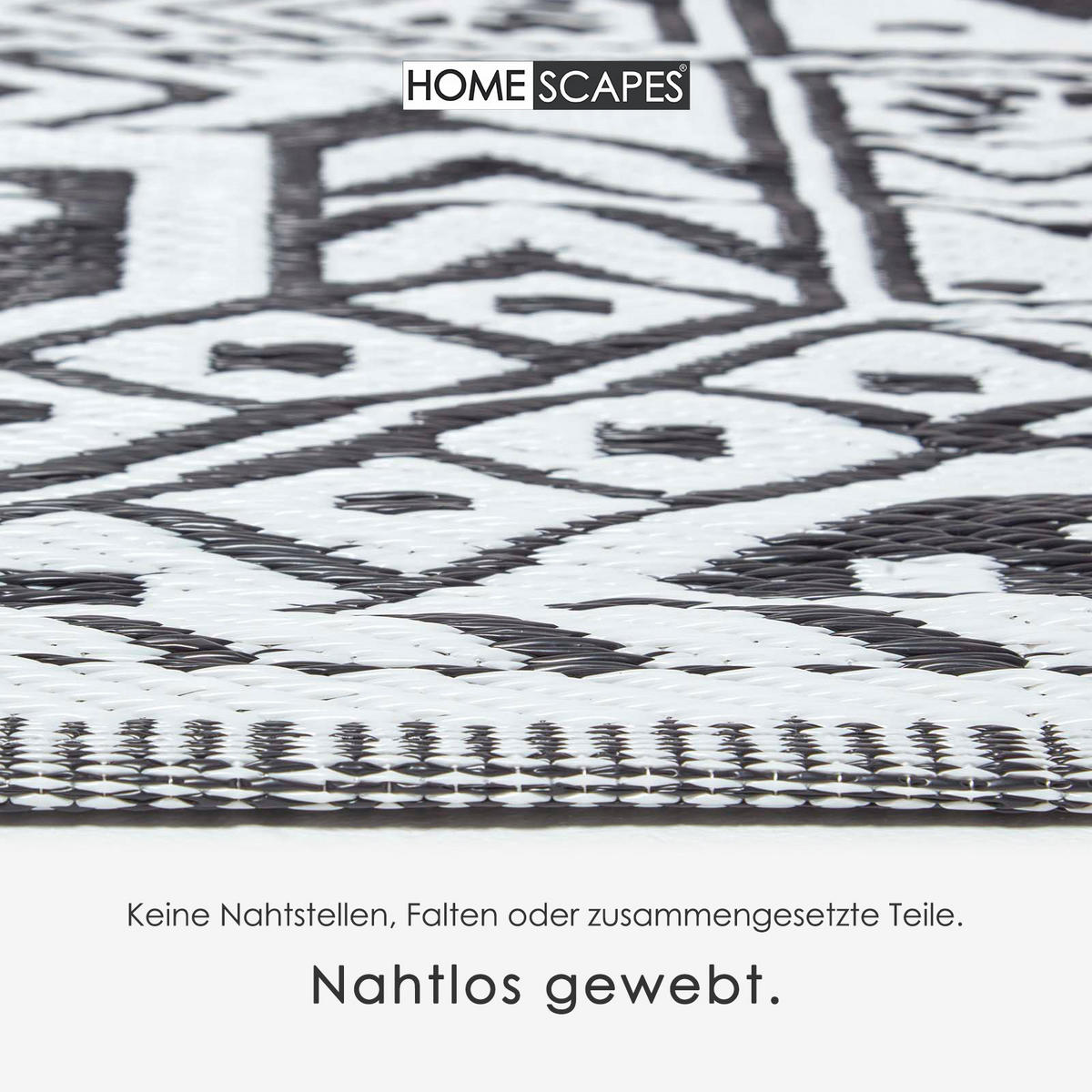 OUTDOORTEPPICH Ethno-Muster 120/180 cm - Multicolor, Kunststoff (122/182cm) - Homescapes
