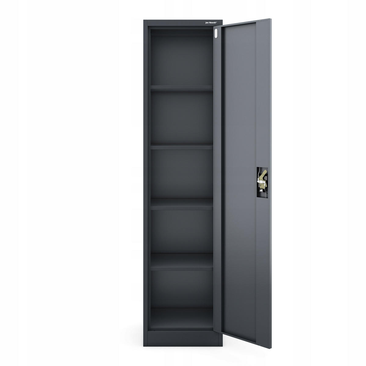 BÜRO Aktenschrank ALEX - Anthrazit, Metall (45/185/40cm) - Jan Nowak