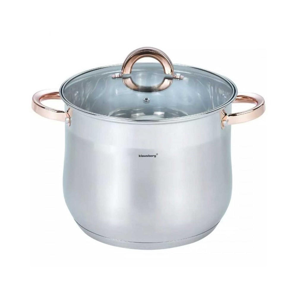 TOPF Silber 24/24/20 cm KB7793 - Silberfarben, Metall (24cm) - Klausberg 