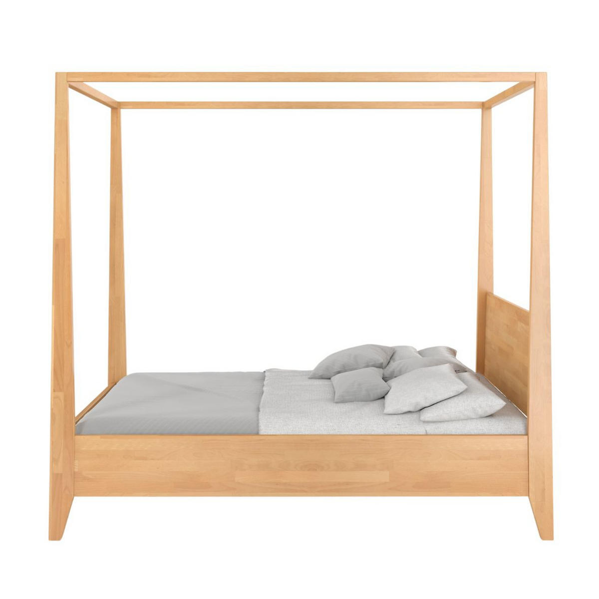 HIMMELBETT Canopy 180/200 in Naturfarben - Buchefarben, Holz/Buchenholz (180/200cm) - Visby