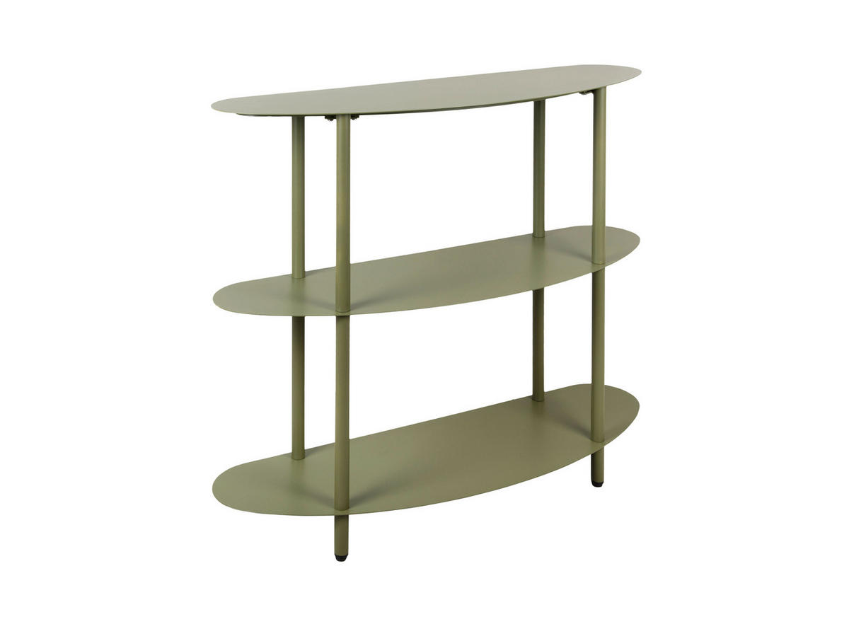 BEISTELLTISCH Riqueza - Grün - 90/28/82 cm - Grün, Metall (90/28/82cm) - Leitmotiv
