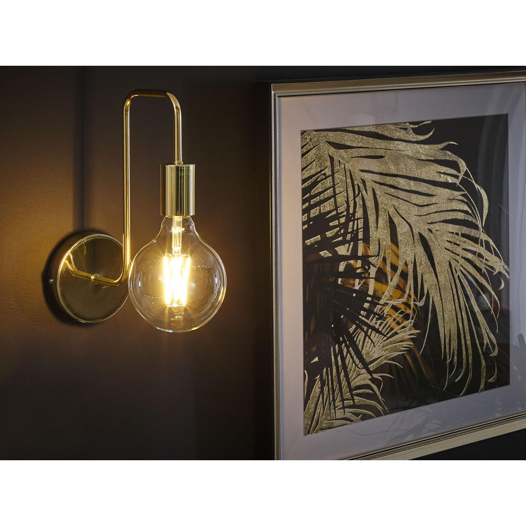 Thumbnail - Beliani Wandleuchte, Gold, Metall, 23x32x23 cm, Lampen & Leuchten, Innenbeleuchtung, Wandleuchten