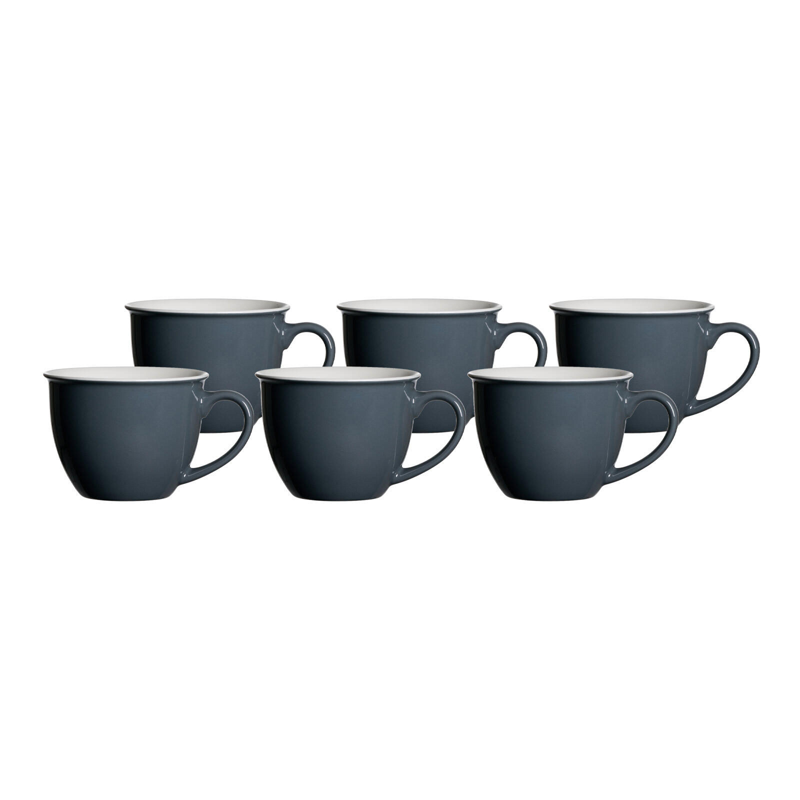 JUMBOTASSEN Doppio Anthrazit 350 ml 6er Set - Anthrazit, Keramik (0.35L) - Ritzenhoff Breker