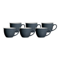 JUMBOTASSEN Doppio Anthrazit 350 ml 6er Set - Anthrazit, Keramik (0.35L) - Ritzenhoff Breker