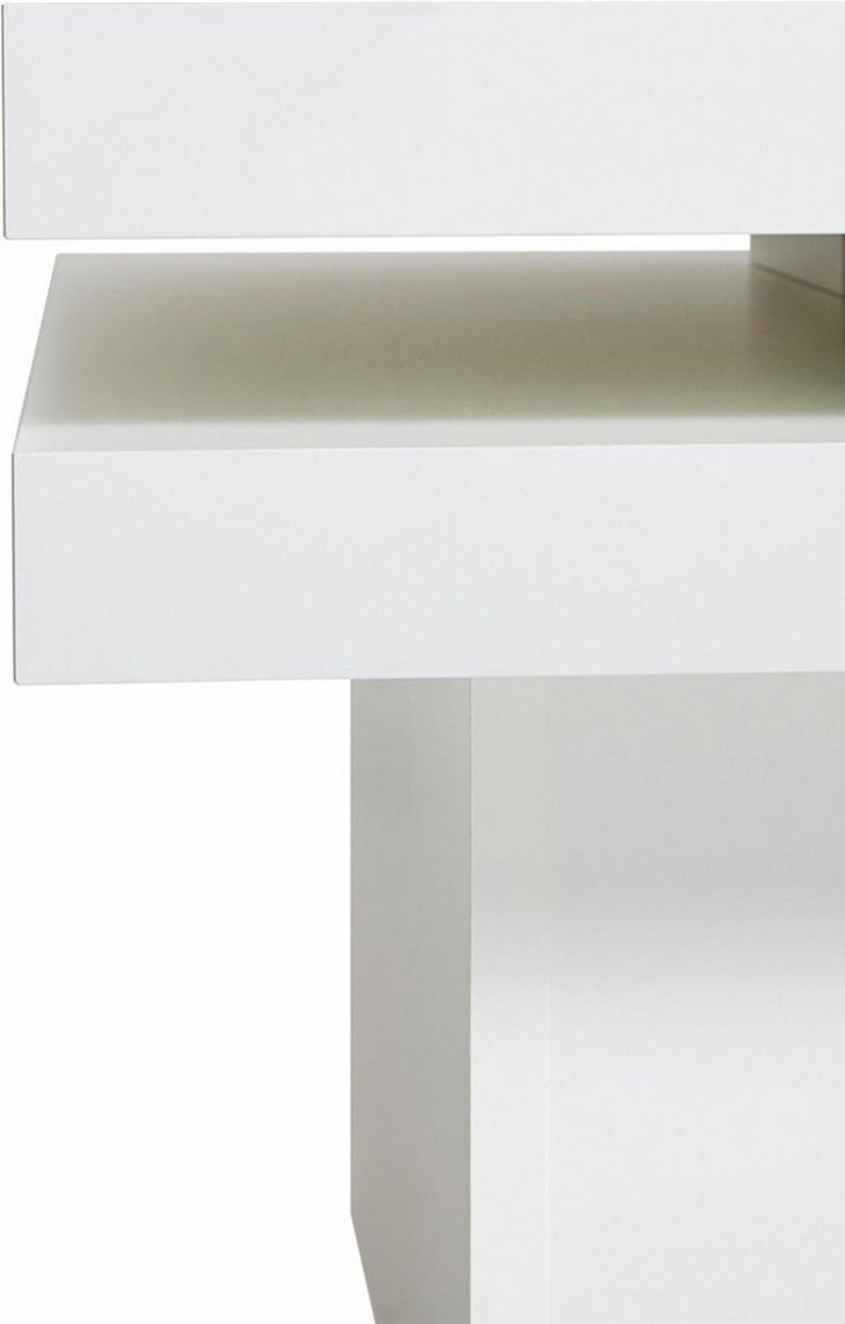 COUCHTISCH Prag weiß 67 / 67 / 42cm - Weiß, Holz/Holzwerkstoff (67/67/42cm) - Feldmann-Wohnen