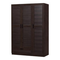 KLEIDERSCHRANK Finning - Walnussfarben, Holzwerkstoff (120/176/52cm) - [en.casa]