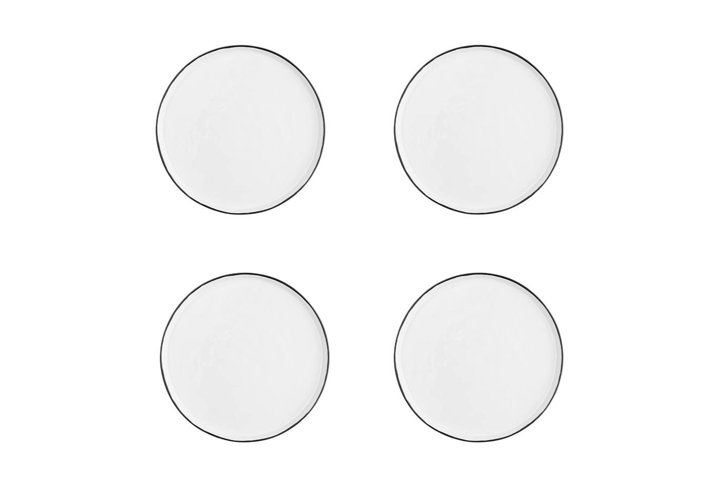 TELLER Pure Ø21,5cm - 4er-Set - Schneeweiß - Weiß, Keramik (21.5cm) - Björn