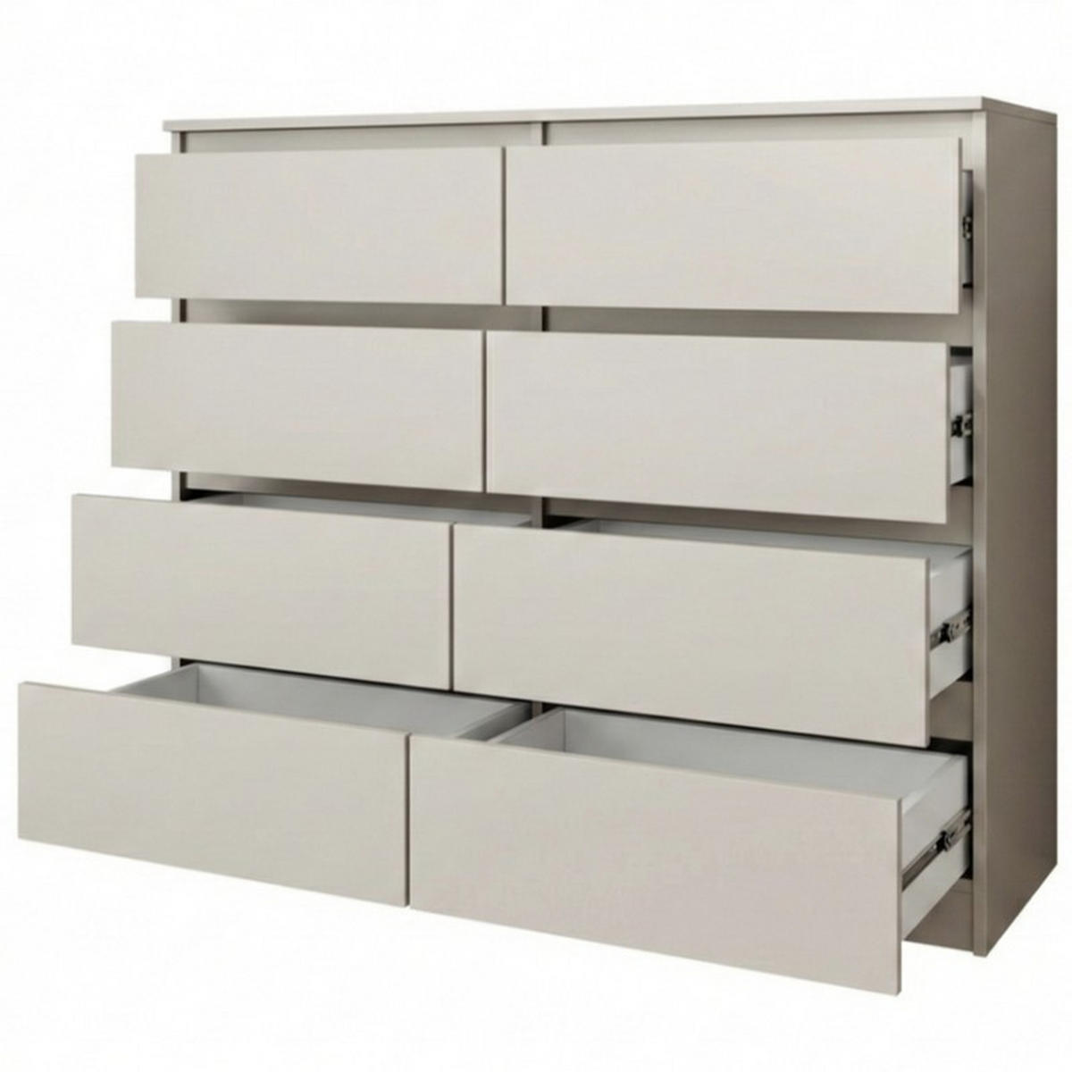 KOMMODE Lemon mit 8 Schubladen, 100 cm, Kaschmir - Kaschmir, Holzwerkstoff (100/97/40cm) - Beautysofa