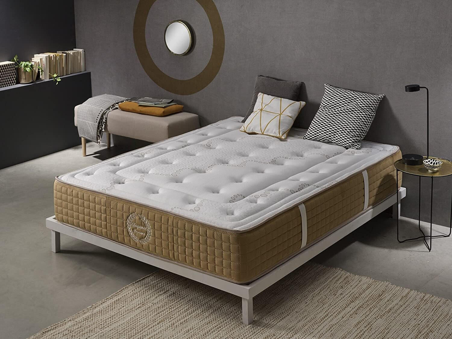 MATRATZE 200x200 Bliss Confort - Weiß, Textil (200/200cm) - Simpur
