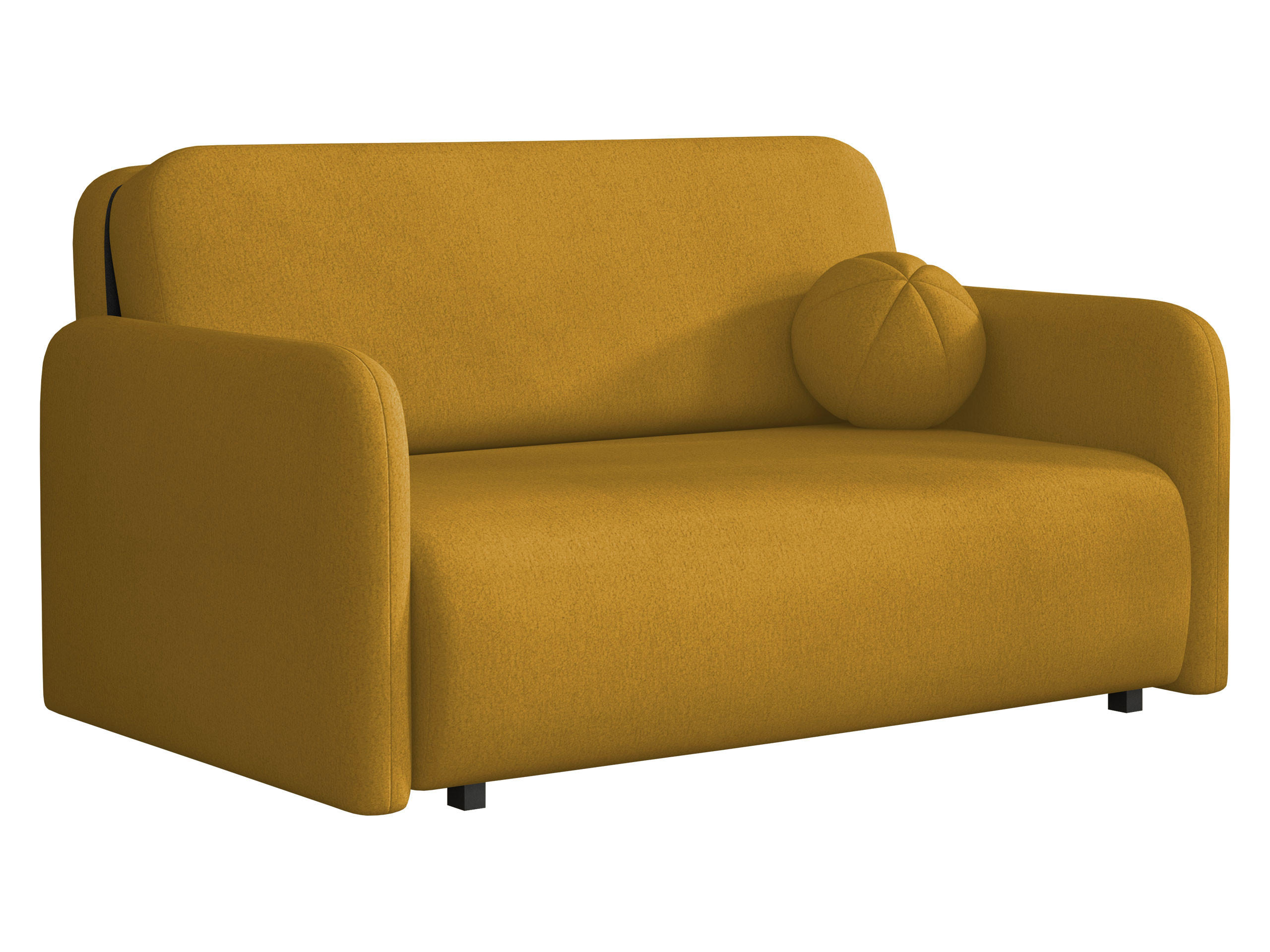 SCHLAFSOFA Viva Sun III - Gelb/Schwarz, Holz/Textil (150/85/103cm) - MIRJAN24