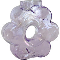 BLÜTENVASE Daisy Glas lila - Lila, Glas (19.5cm) - FURNARO