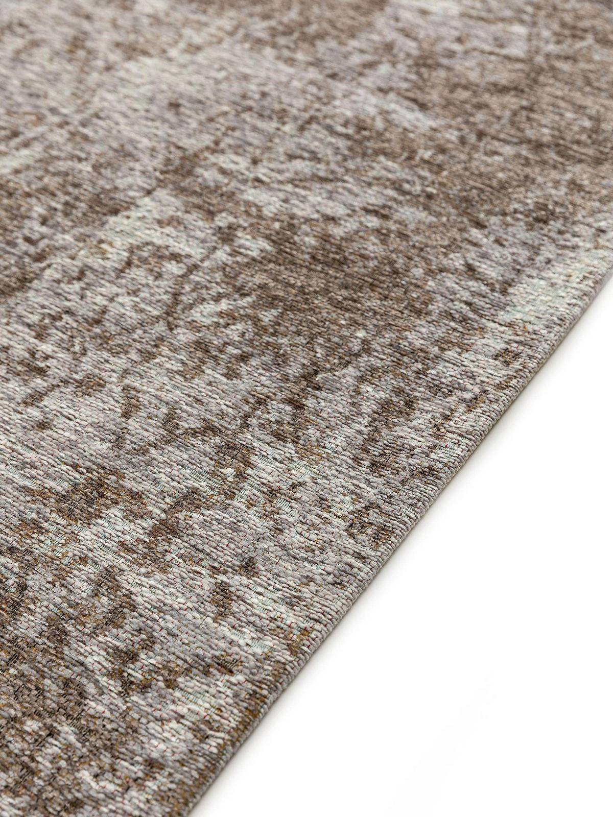 FLACHGEWEBETEPPICH Frencie Grau 80x165 cm - Grau, Textil (80/165cm) - benuta Nest